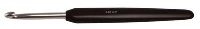 30811 Крючок алюмінієвий з чорною ручкою та срібним наконечником KnitPro, 2.00 мм 17398 фото